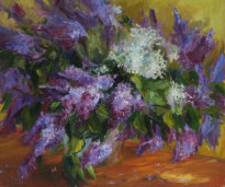 "Lilac" oil on canvas, 70 x 80, 20014