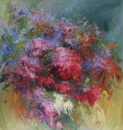 "Music of Autumn", oil on canvas, 70 x 70, 2013